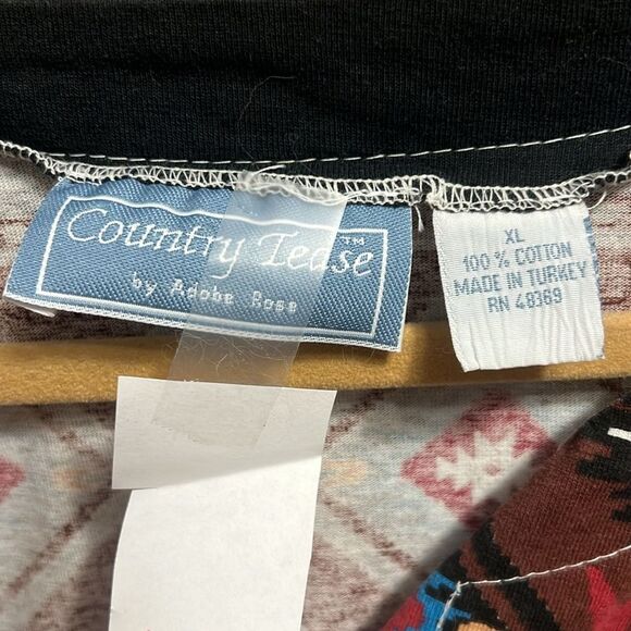 XL, Vintage Country Tease Long sleeve Cotton western Shirt P2P 21“ - Picture 2 of 5